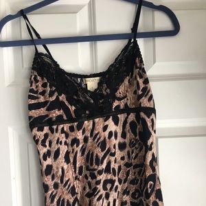 Arden B leopard print tank top